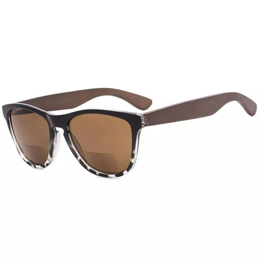 eyekeeper.com Bifocal Sunglasses with Wood Temples for Women SGH001-6 Sunglasses