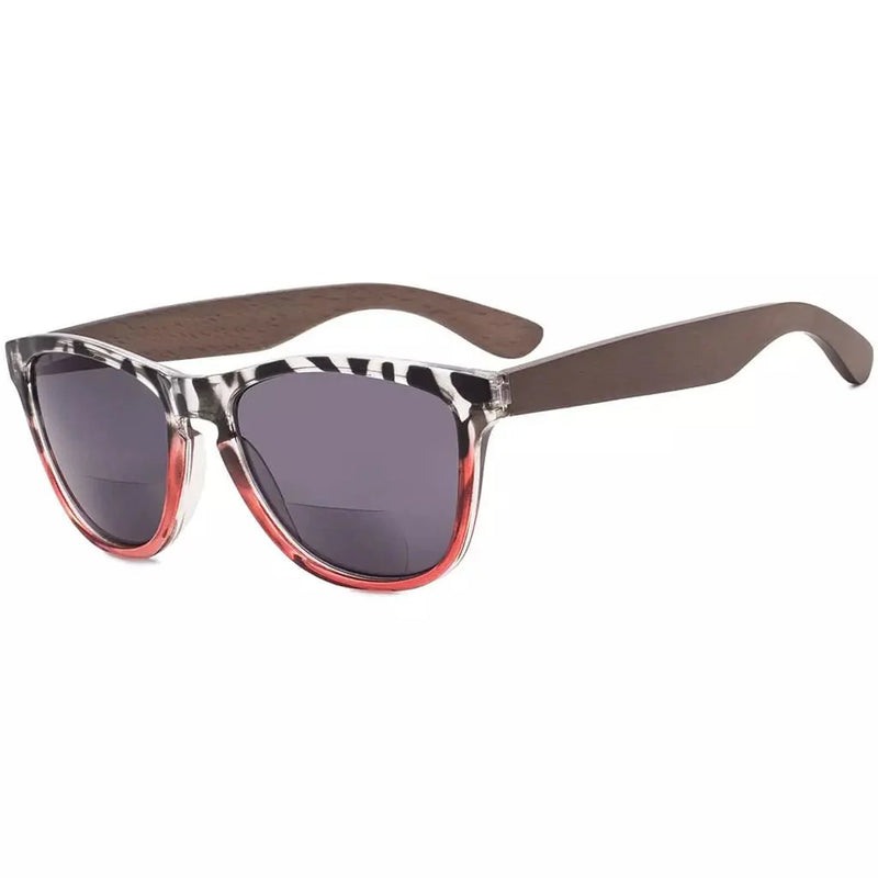 eyekeeper.com Bifocal Sunglasses with Wood Temples for Women SGH001-6 Sunglasses