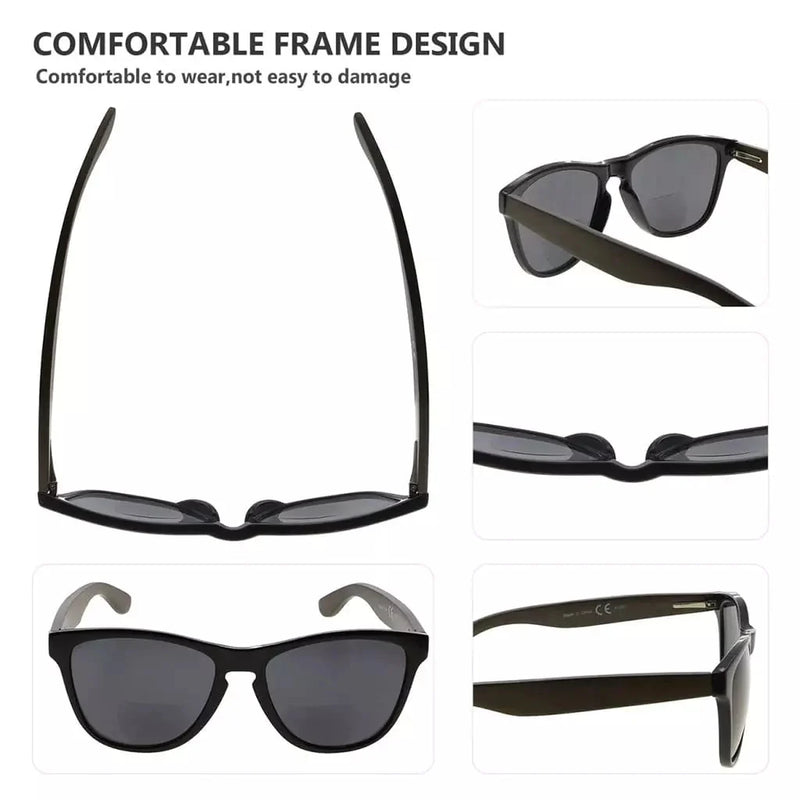 eyekeeper.com Bifocal Sunglasses with Wood Temples for Women SGH001-6 Sunglasses