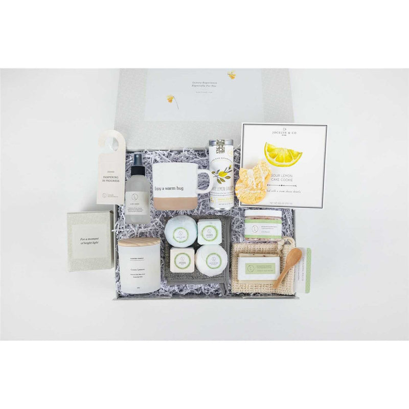 Lizush Get Well Gift Basket, All Natural Care Package Gift set for new mom