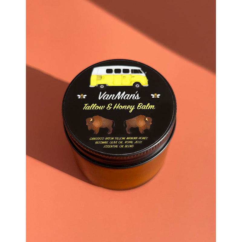VanMan VanMan's Bison Tallow & Honey Balm - 2 oz *No Essential Oils*