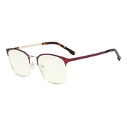 eyekeeper.com Black Browline Glasses Trendy Style Blue Light Filter LX19018-BB40 Eyeglasses