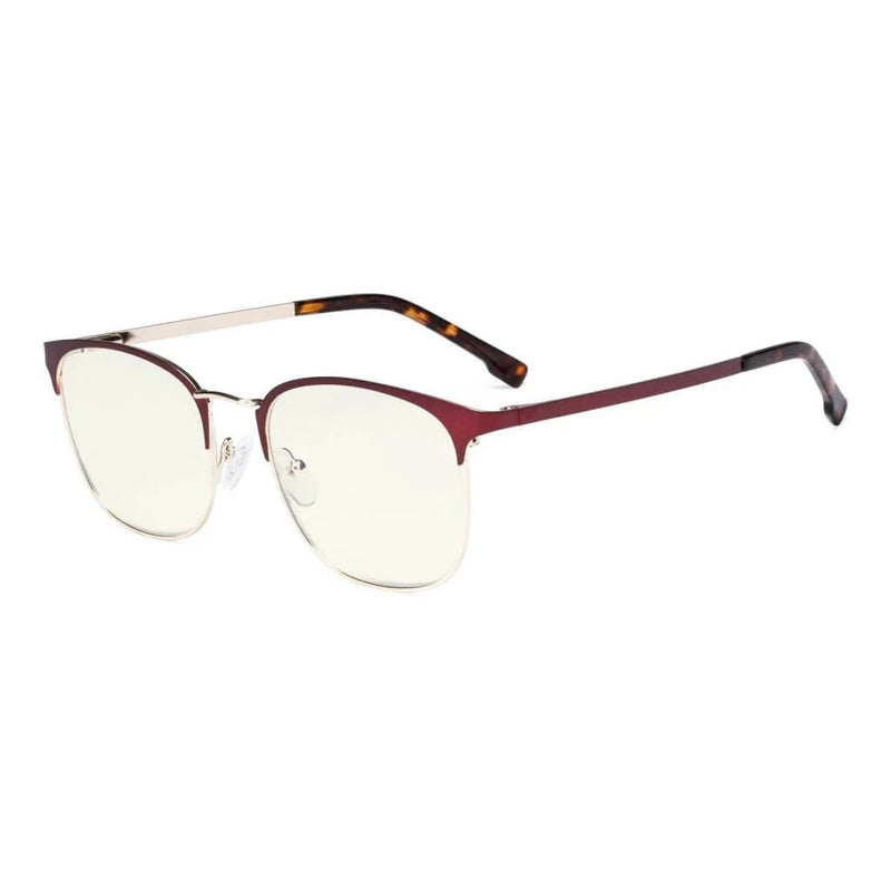 eyekeeper.com Black Browline Glasses Trendy Style Blue Light Filter LX19018-BB40 Eyeglasses