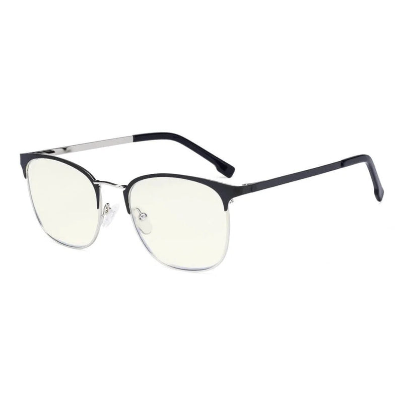 eyekeeper.com Black Browline Glasses Trendy Style Blue Light Filter LX19018-BB40 Eyeglasses