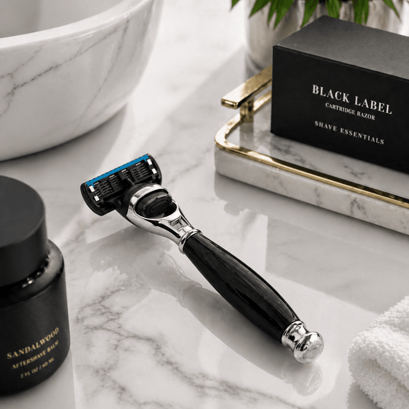 Shave Essentials Black Label Cartridge Razor Razors & Razor Blades