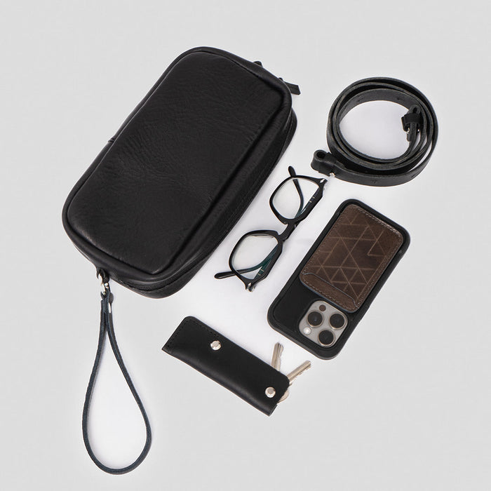 Mini Messenger - The Minimalist 1.0 (Black) by Geometric Goods