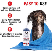 Warren London Magic Black Brightening Dog Shampoo - Professional Size Pet Shampoo & Conditioner