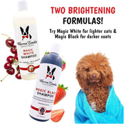 Warren London Magic Black Brightening Dog Shampoo - Professional Size Pet Shampoo & Conditioner