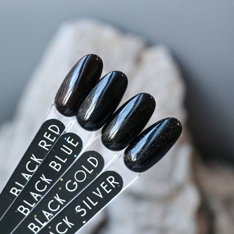 nbmsupply Komilfo Gel polish “Black”(Red,Blue,Gold,Silver) 8 ml