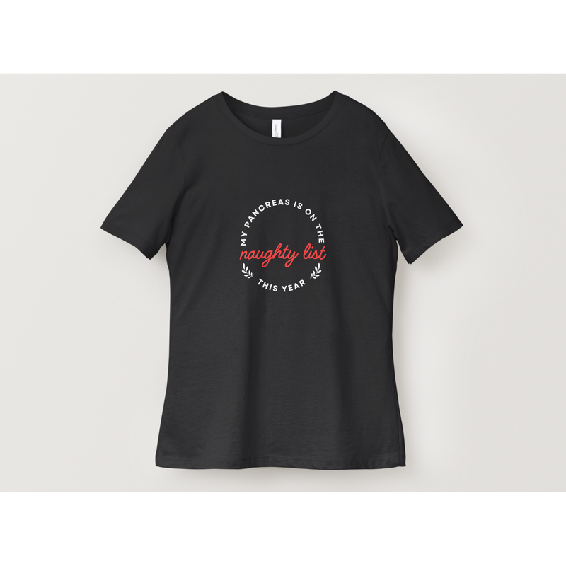 Peelz My Pancreas is on the Naughty List Adult T-Shirt T-Shirt