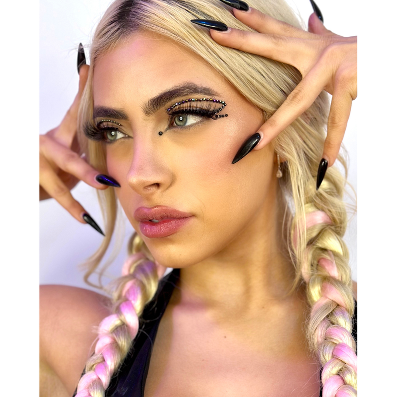 Lunautics Black Face Gem | Iridescent Cut-Crease Face Jewel Face Jewel