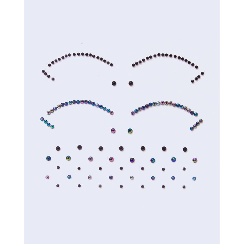 Lunautics Black Face Gem | Iridescent Cut-Crease Face Jewel Face Jewel