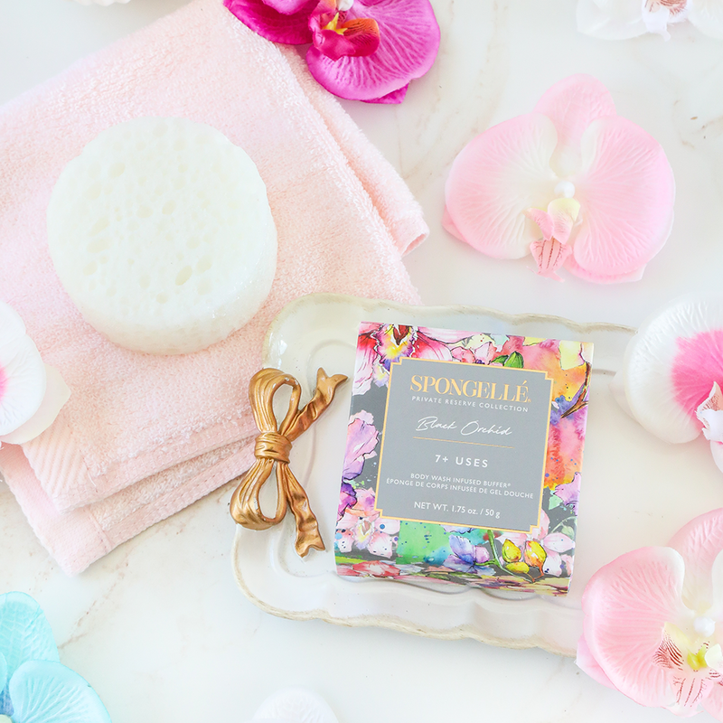 Spongellé Black Orchid | Spongette Body Wash Infused Buffer