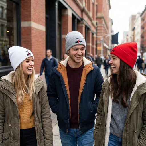 Shave Essentials Blade Beanie Accessories White Smoke RED,WHITE,GRAY