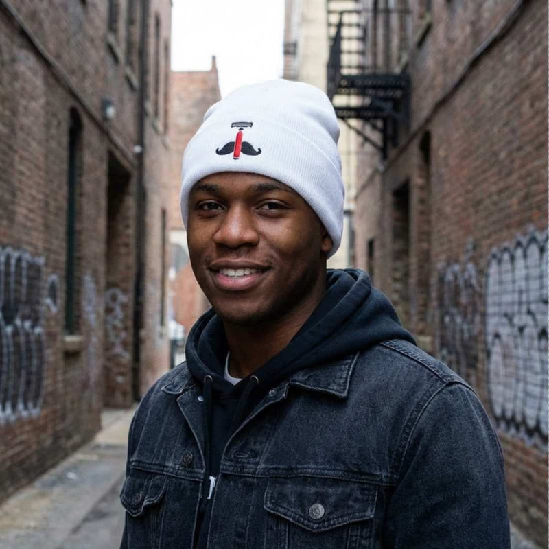 Shave Essentials Blade Beanie Accessories Dim Gray RED,WHITE,GRAY