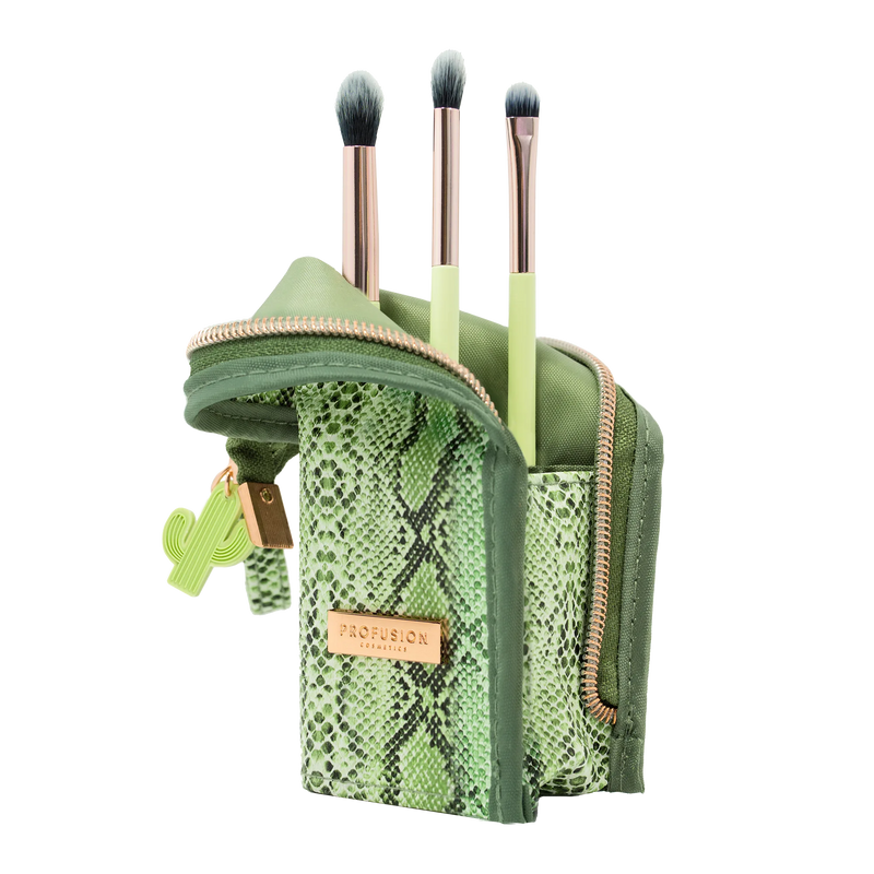 Profusion Cosmetics Desert Sage | Blend & Stand 4pc Bag & Brush Set Makeup Brushes