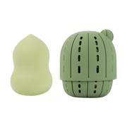 Profusion Cosmetics Desert Sage | Blend & Wander Makeup Sponge with Cactus Case Makeup Brushes