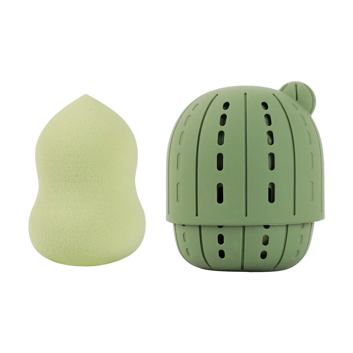 Profusion Cosmetics - Desert Sage | Blend & Wander Makeup Sponge with Cactus Case - 1oz