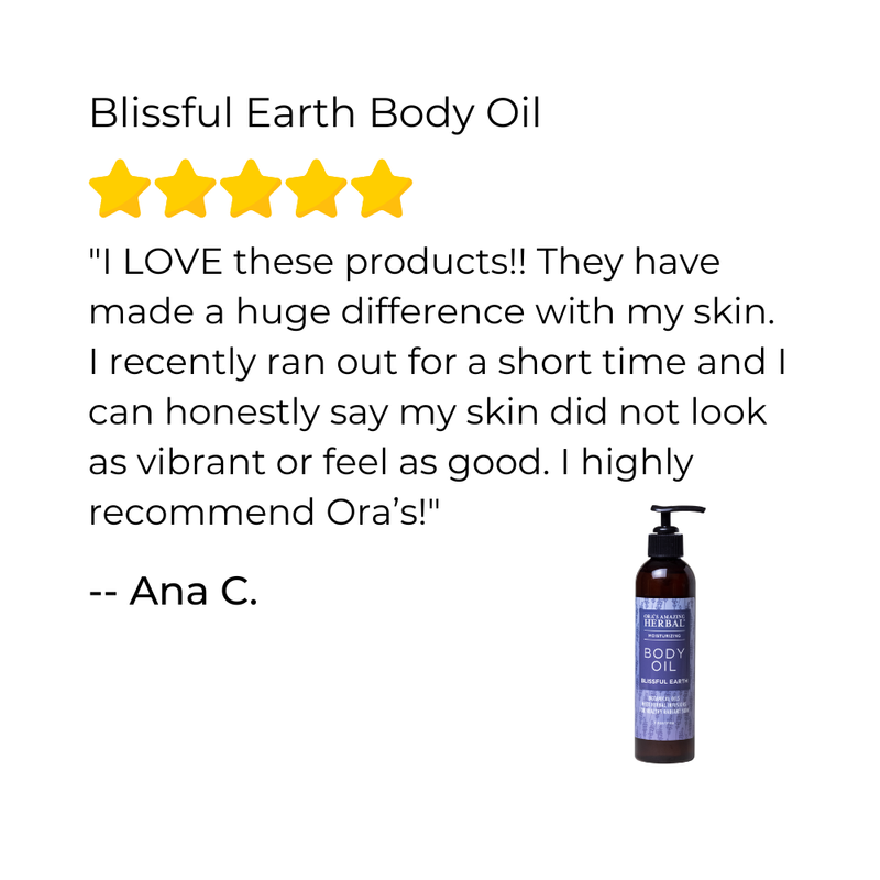 Ora's Amazing Herbal Body Oil, Blissful Earth Body Oil