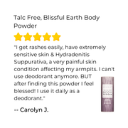 Ora's Amazing Herbal Talc Free Body Powder, Blissful Earth Lavender Scent Body Powder