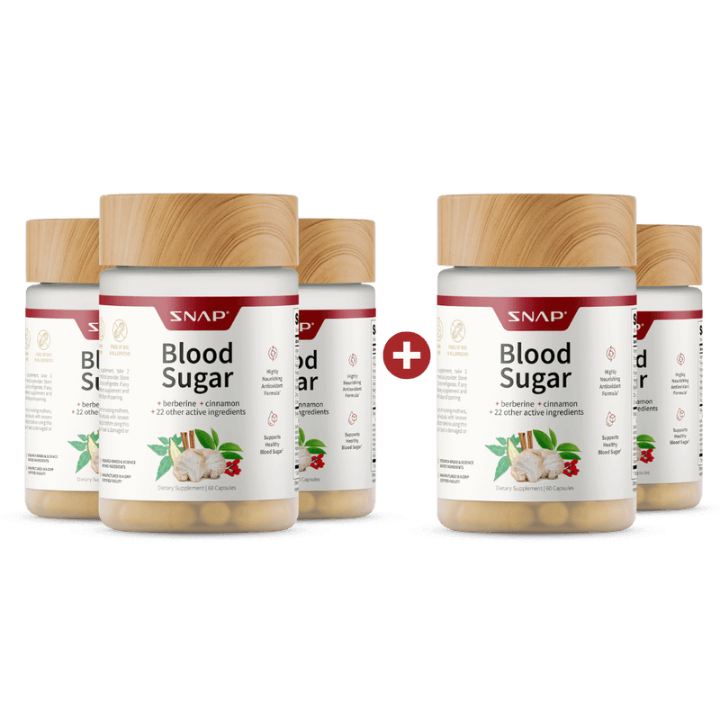 Snap Supplements Blood Sugar - Buy 3, Get 2 FREE!