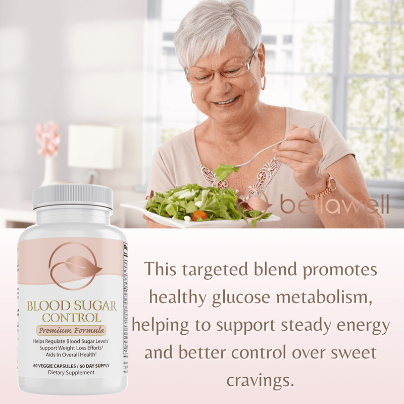 Bellawell Health Blood Sugar Balance by Bellawell Capsules Misty Rose