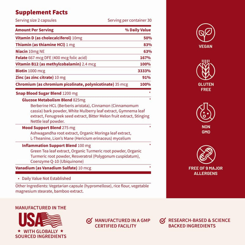 Snap Supplements Blood Sugar & Cholesterol Health Bundle