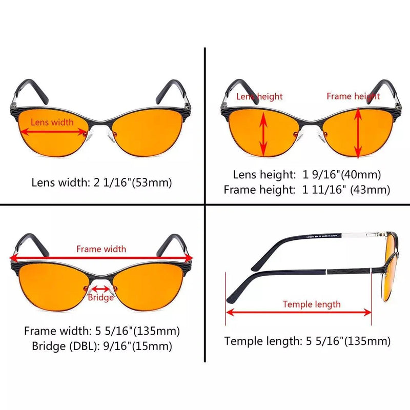 eyekeeper.com Blue Blocker Computer Glasses Cat-eye Eyewear LX19011-BB98 Eyeglasses