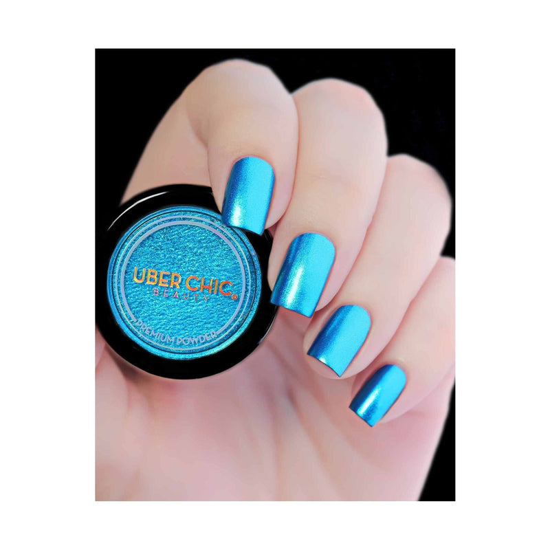 UberChic Beauty Blue Chrome Powder
