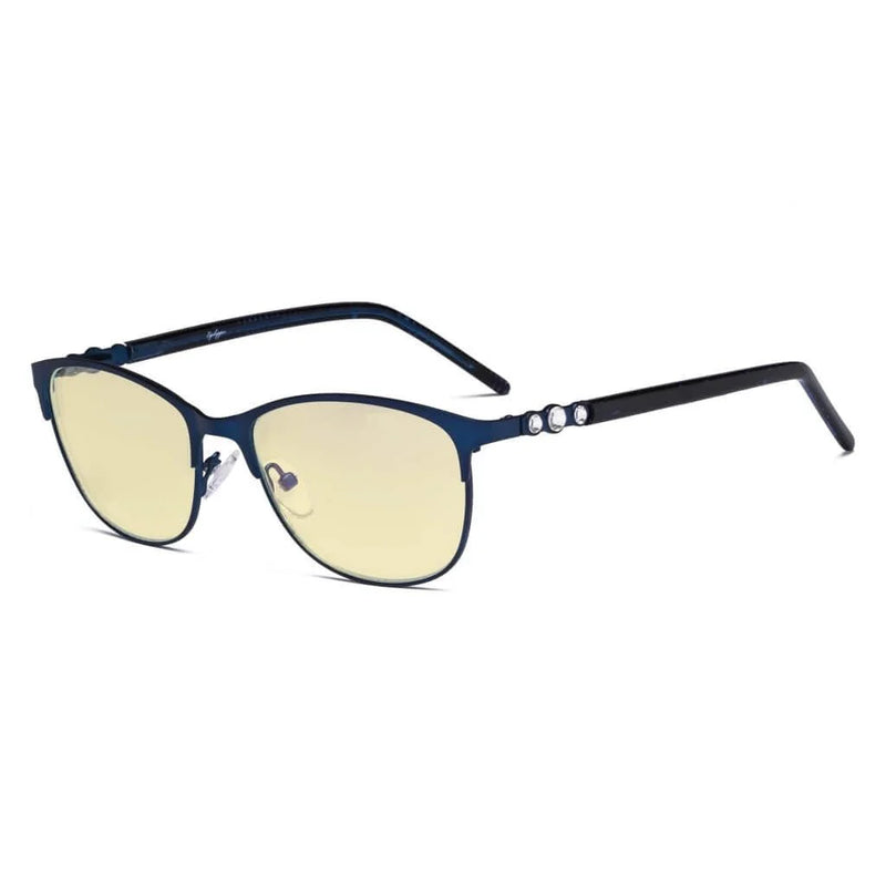 eyekeeper.com Blue Light Blocking Eyeglasses Crystal LX19020-BB60 Eyeglasses