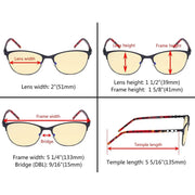 eyekeeper.com Blue Light Blocking Eyeglasses Crystal LX19020-BB60 Eyeglasses