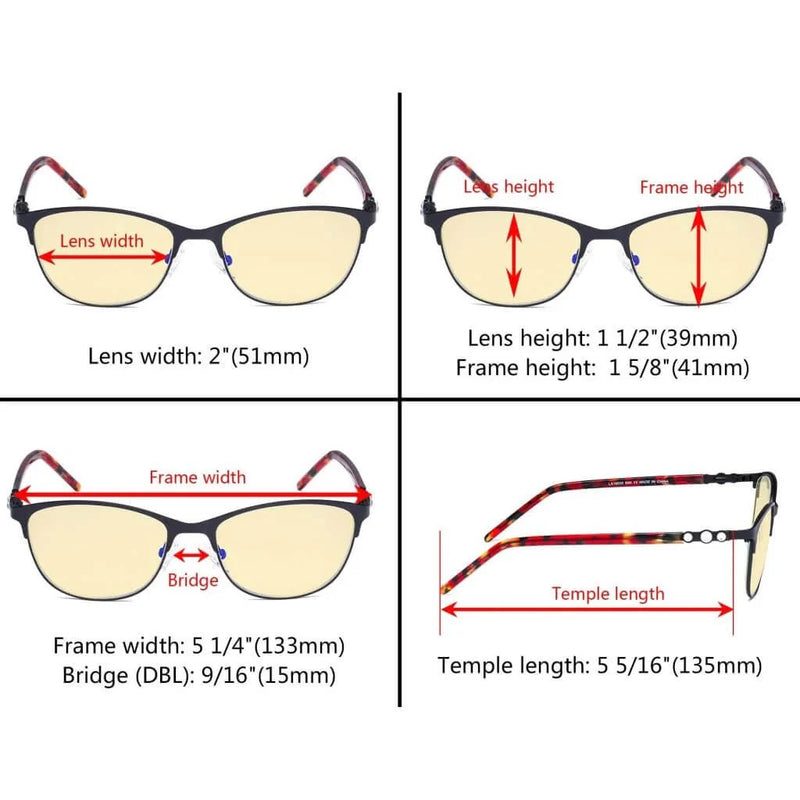 eyekeeper.com Blue Light Blocking Eyeglasses Crystal LX19020-BB60 Eyeglasses