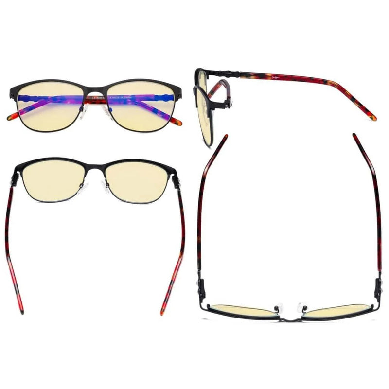 eyekeeper.com Blue Light Blocking Eyeglasses Crystal LX19020-BB60 Eyeglasses