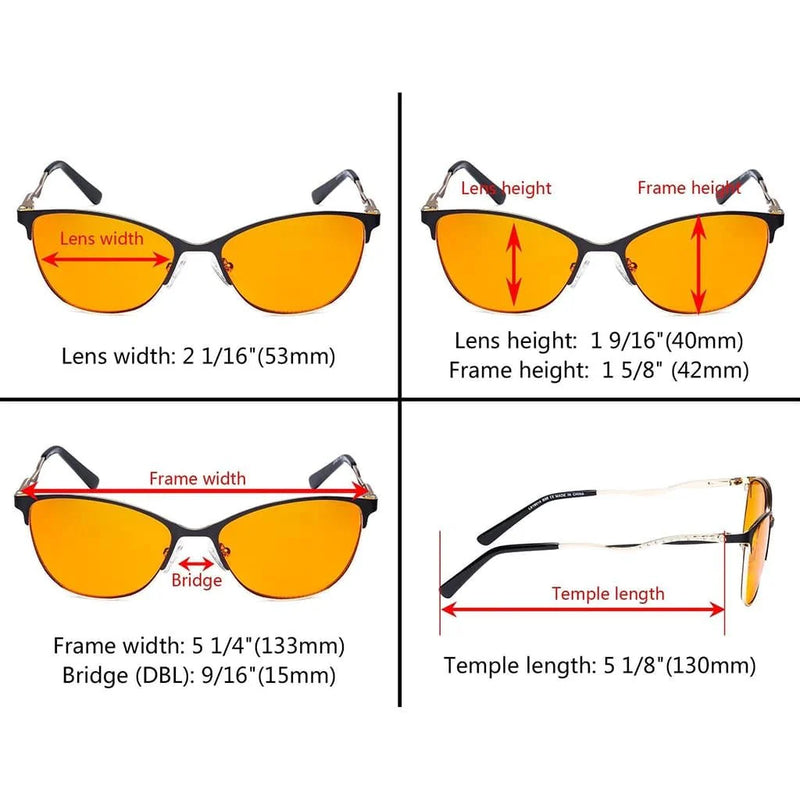 eyekeeper.com Blue Light Blocking Eyeglasses with Crystals LX19014-BB98 Eyeglasses