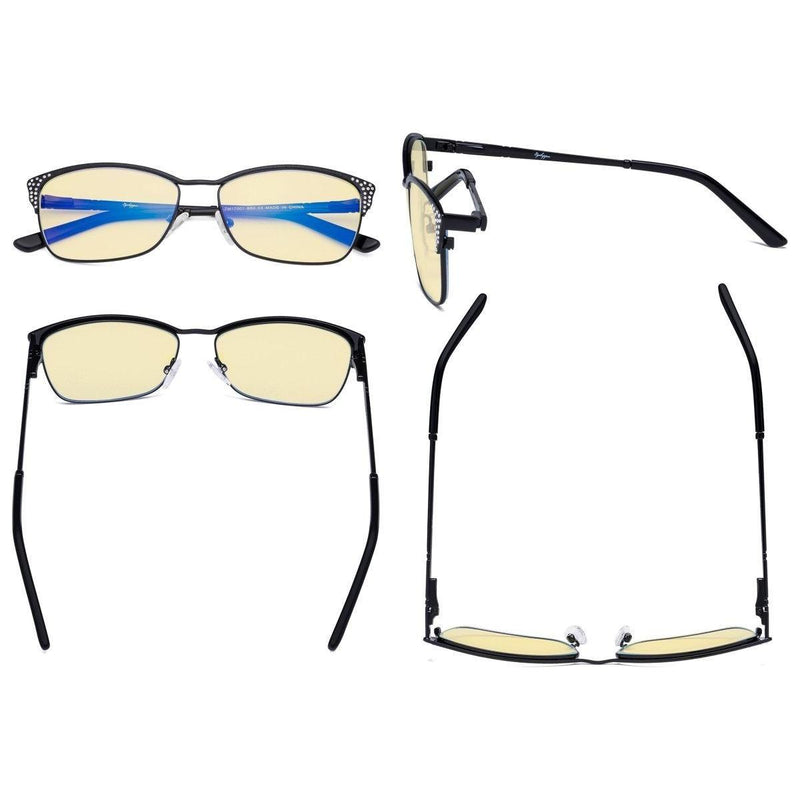 eyekeeper.com Blue Light Blocking Eyeglasses with Crystals TM17001 Eyeglasses