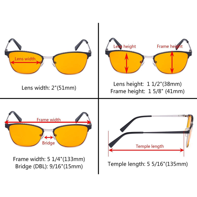 eyekeeper.com Blue Light Blocking Eyeglasses Nighttime Eyewear LX19017-BB98 Eyeglasses