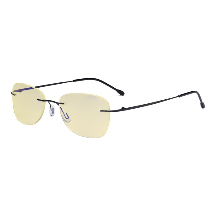 Eyekeeper.Com - Rimless Blue Light Blocking Reading Glasses Tmwk9907B