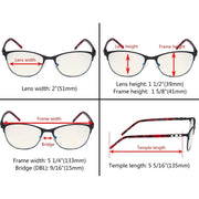 eyekeeper.com Blue Light Filter Eyeglasses with Crystals LX19020-BB40 Eyeglasses