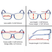 eyekeeper.com Blue Light Filter Reading Glasses UVRT1801 Eyeglasses