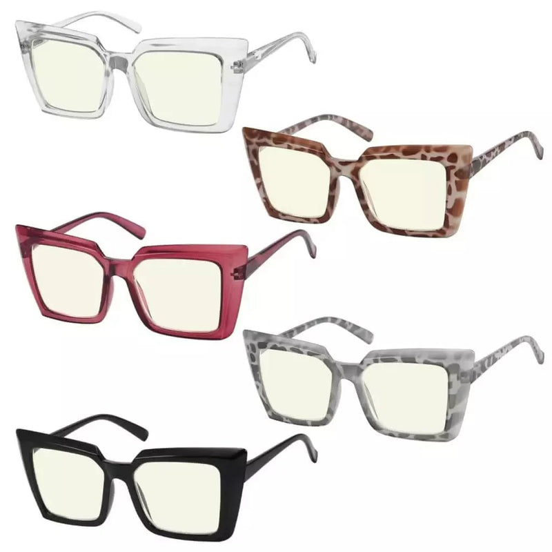 eyekeeper.com Blue Light Spectacles 5 Pack Oversized Reading Glasses UV2141 Eyeglasses