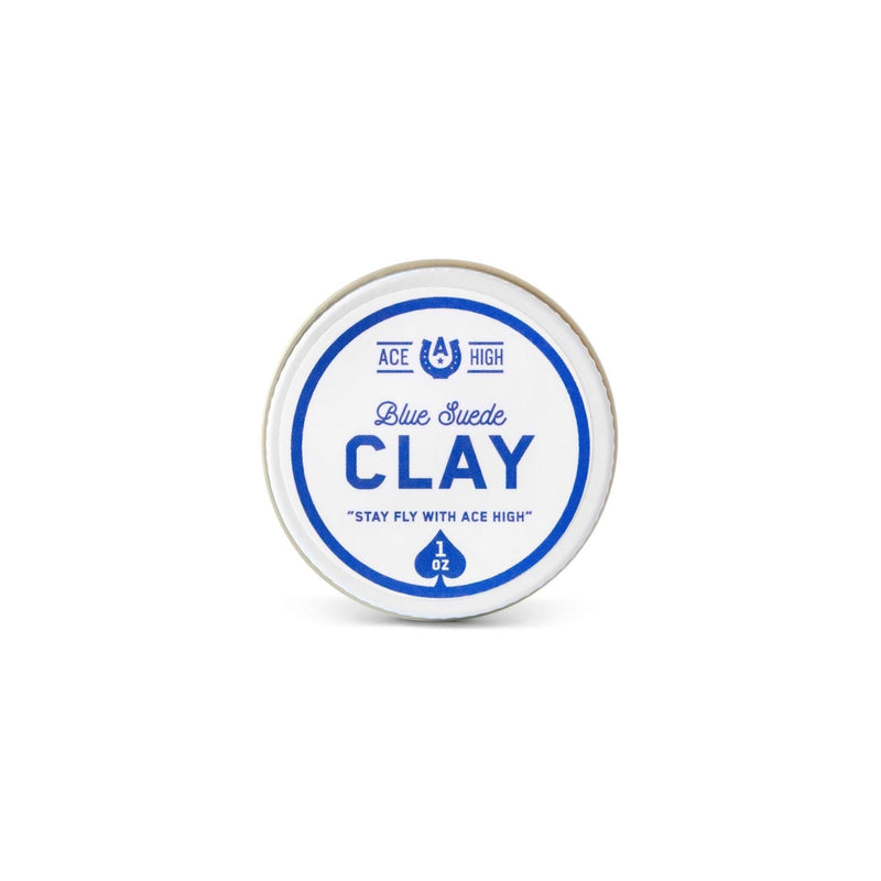 Ace High Co Blue Suede Clay - 1 oz Travel Size pomade