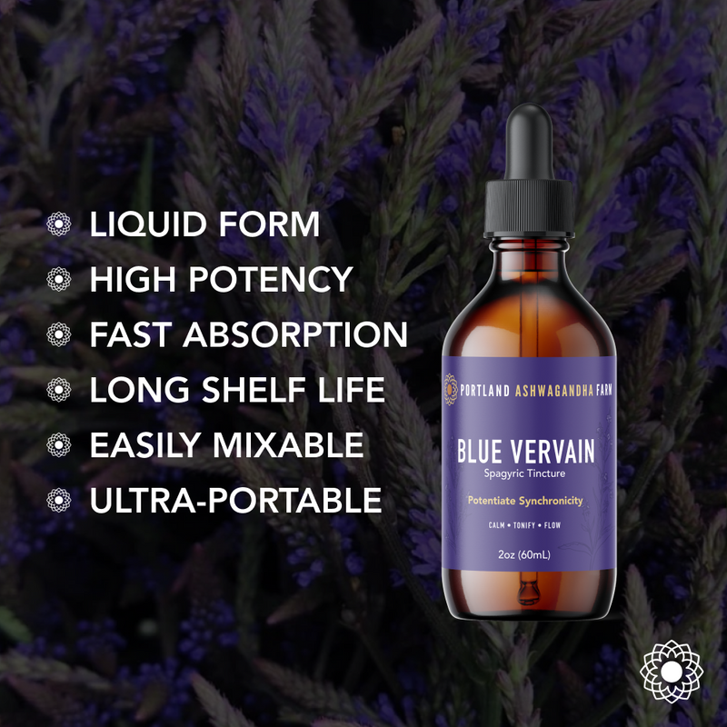 Portland Ashwagandha Farm Blue Vervain - Fresh Spagyric Tincture Tincture
