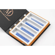 Mega Lash Academy Blue Wispy 5D Rapid Promade Fans - 600 Fans Promade Fans