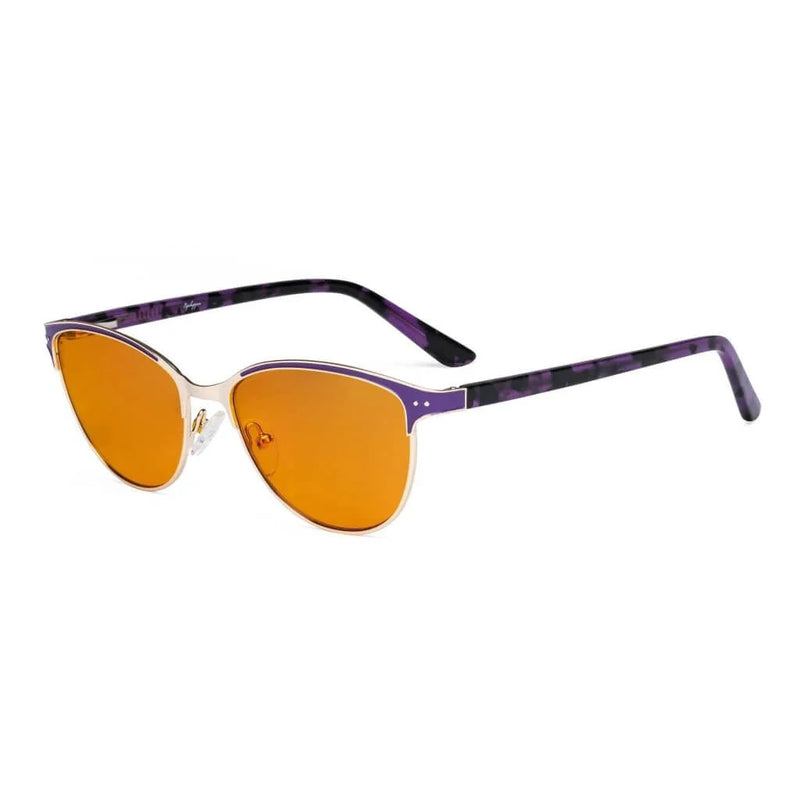 eyekeeper.com Bluelight Glassess Vintage Style Cat-eye Eyeglasses LX19009-BB98 Eyeglasses