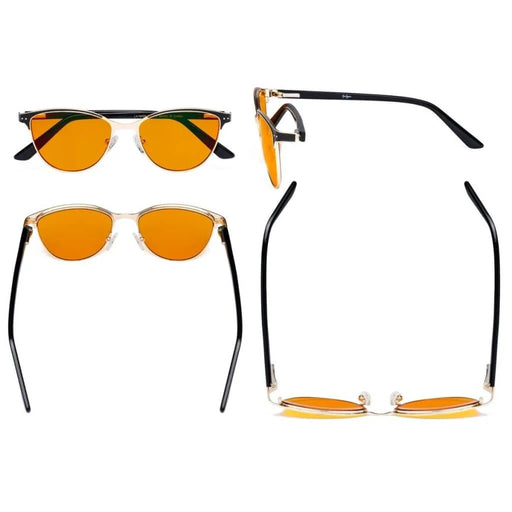 eyekeeper.com Bluelight Glassess Vintage Style Cat-eye Eyeglasses LX19009-BB98 Eyeglasses