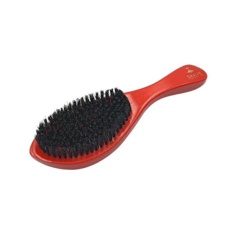 Shave Essentials Boar Bristle Hair Brush with Handle Combs & Brushes