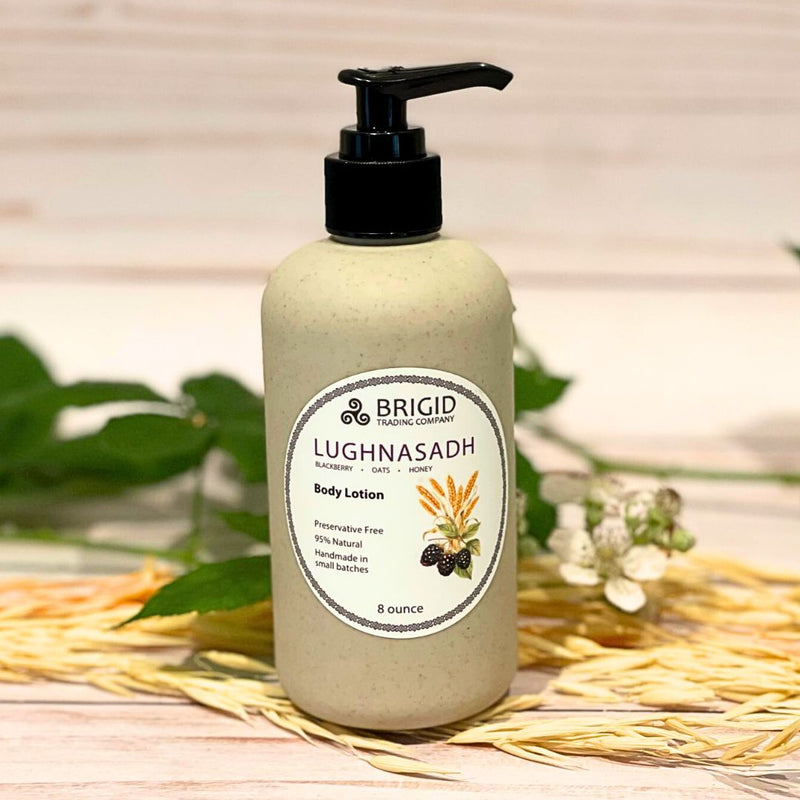 Brigid Trading Company Lughnasadh Natural Body Lotion - Blackberry, Oats, and Honey Body Lotion