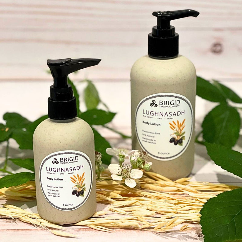 Brigid Trading Company Lughnasadh Natural Body Lotion - Blackberry, Oats, and Honey Body Lotion