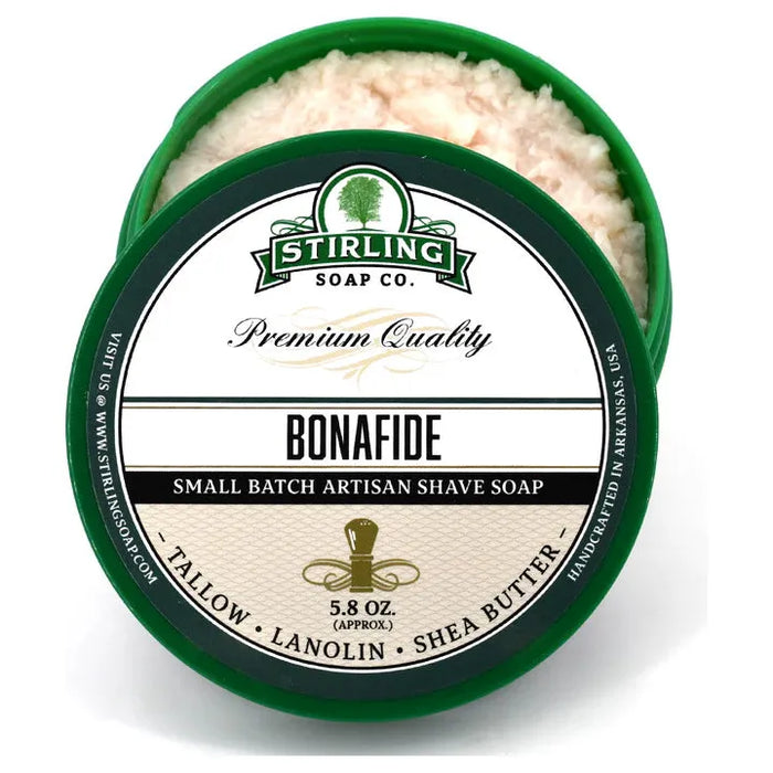 Stirling Soap Co. Bonafide Shave Soap Jar 5.8 oz