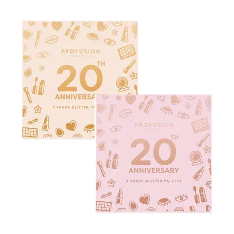 Profusion Cosmetics 20th Anniversary Pressed Glitter Palette Eyes